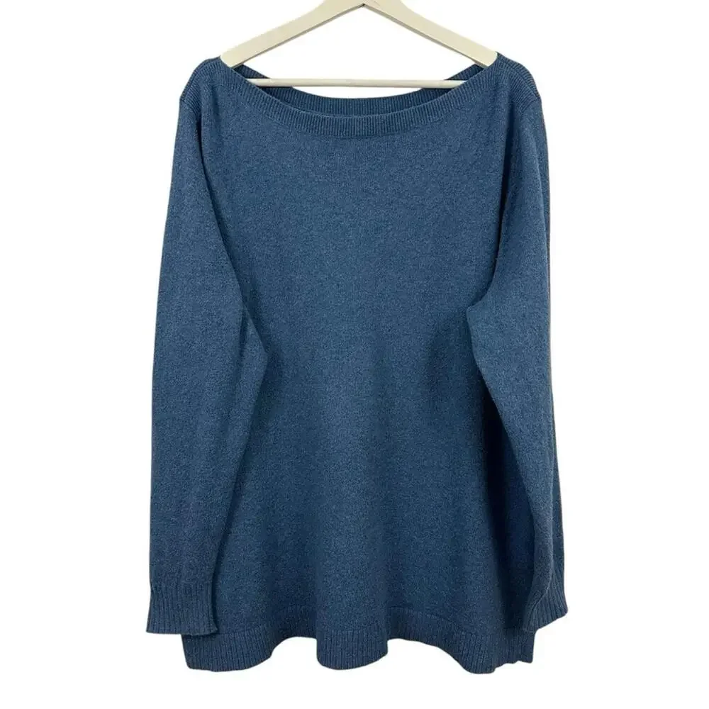 LOFT Blue Boat Neck Sweater Women's Size 20/22
